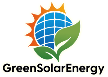 green solar energy main home logo