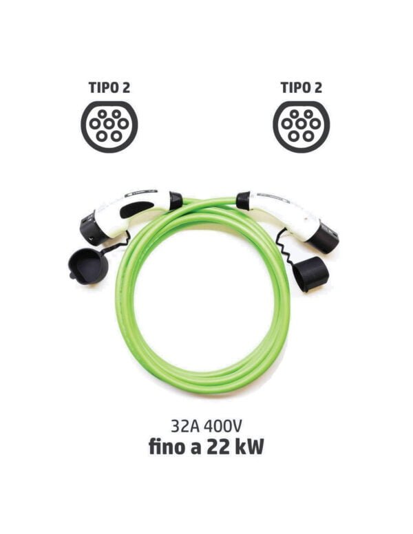 ZCS CAVO TIPO2-TIPO2 32A 5METRI MONOFASE